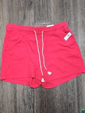Old Navy Coral Drawstring Athletic Shorts